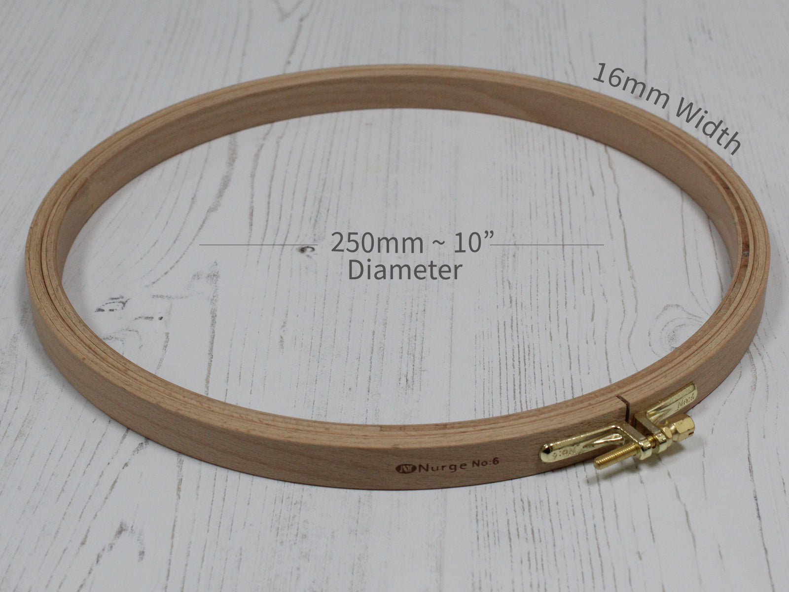Wooden Embroidery Hoops 16mm Depth