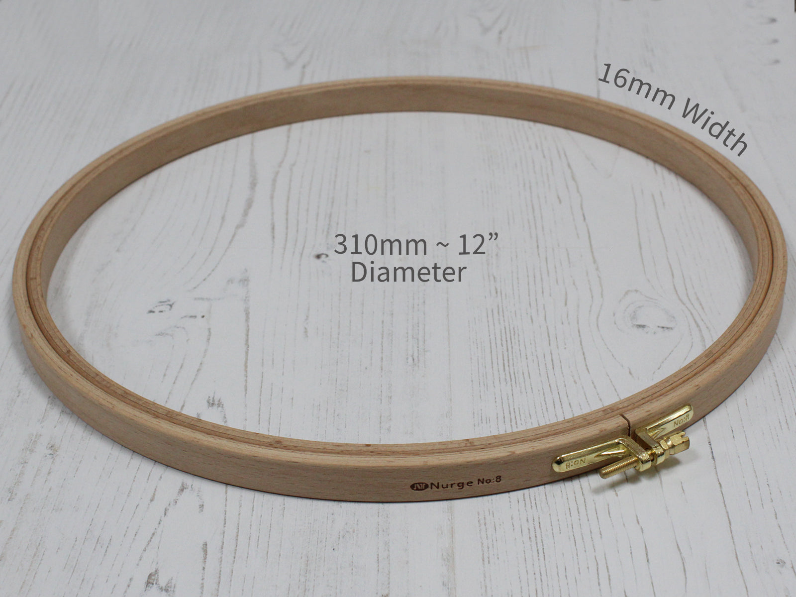 Wooden Embroidery Hoops 16mm Depth