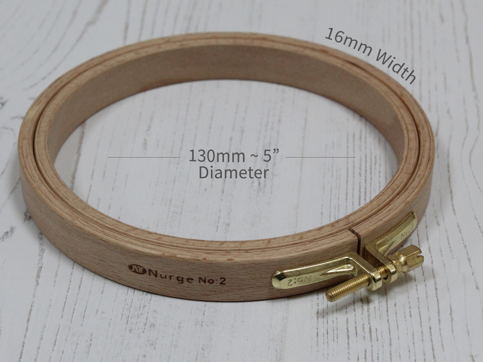Wooden Embroidery Hoops 16mm Depth