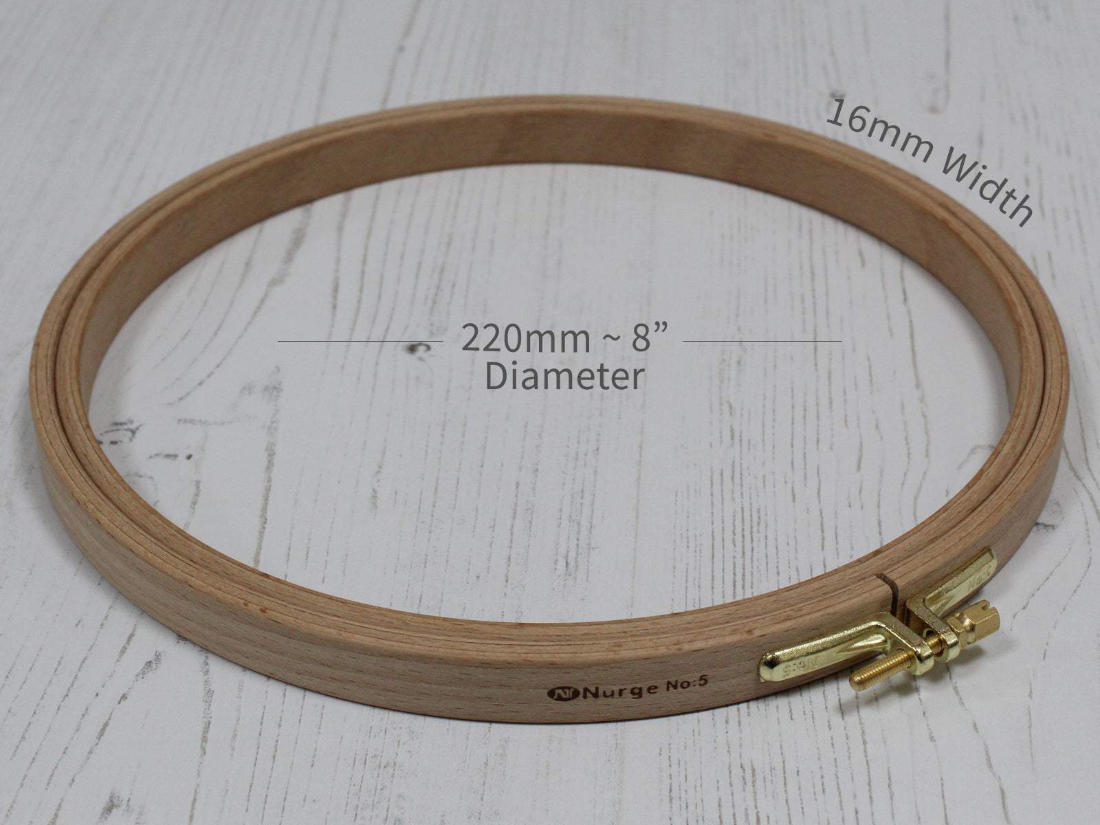 Wooden Embroidery Hoops 16mm Depth