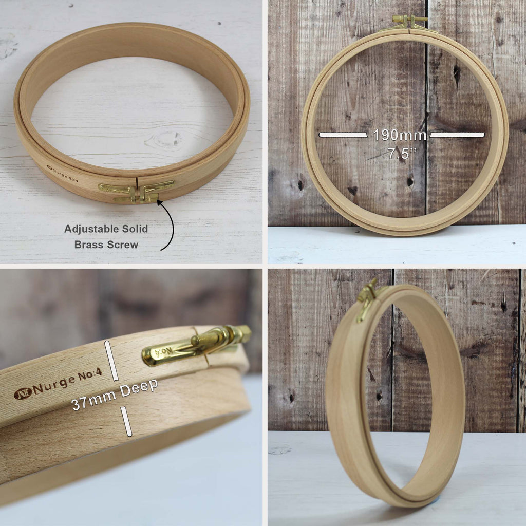 Wooden Punch Embroidery Hoops