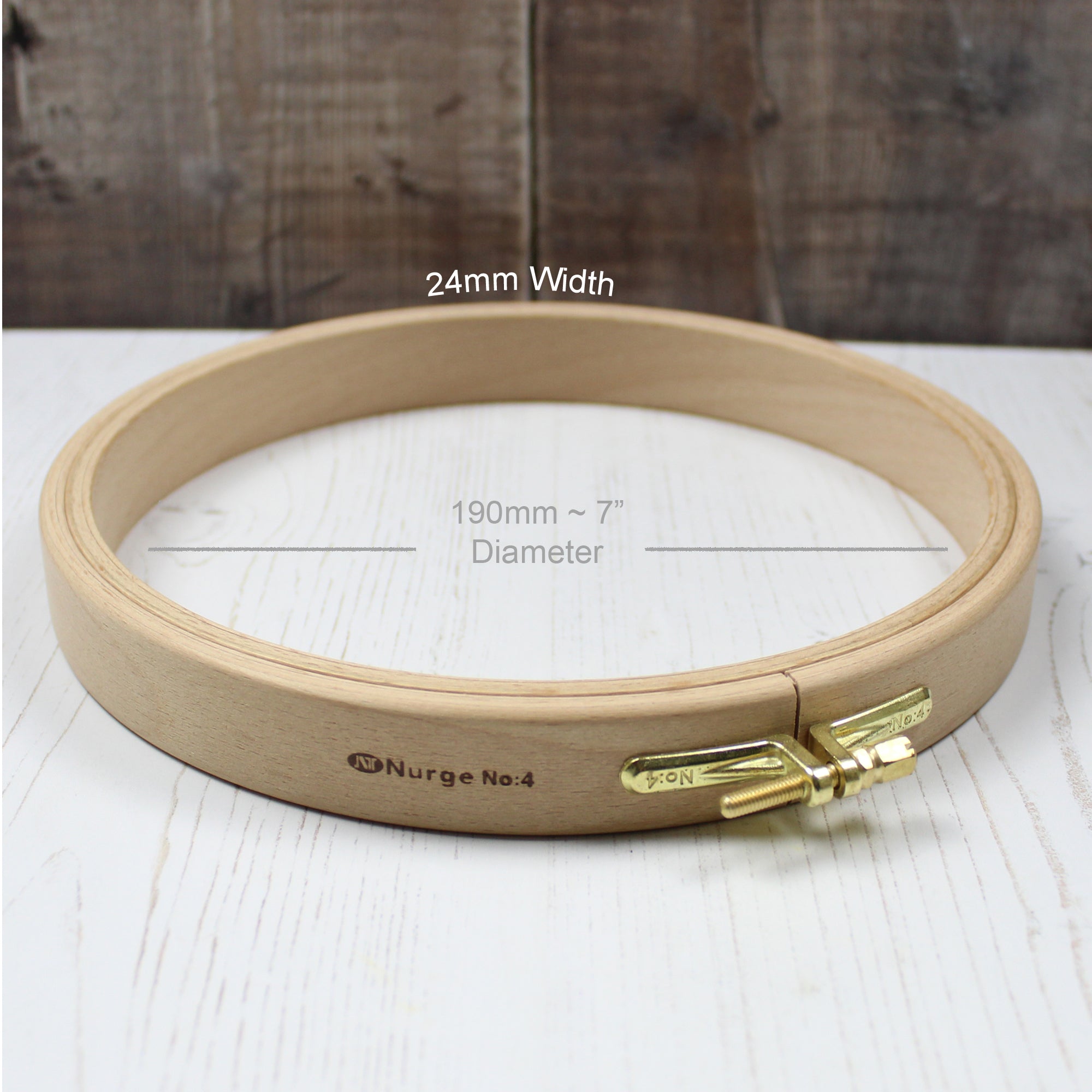 Wooden Embroidery Hoops 24mm Depth