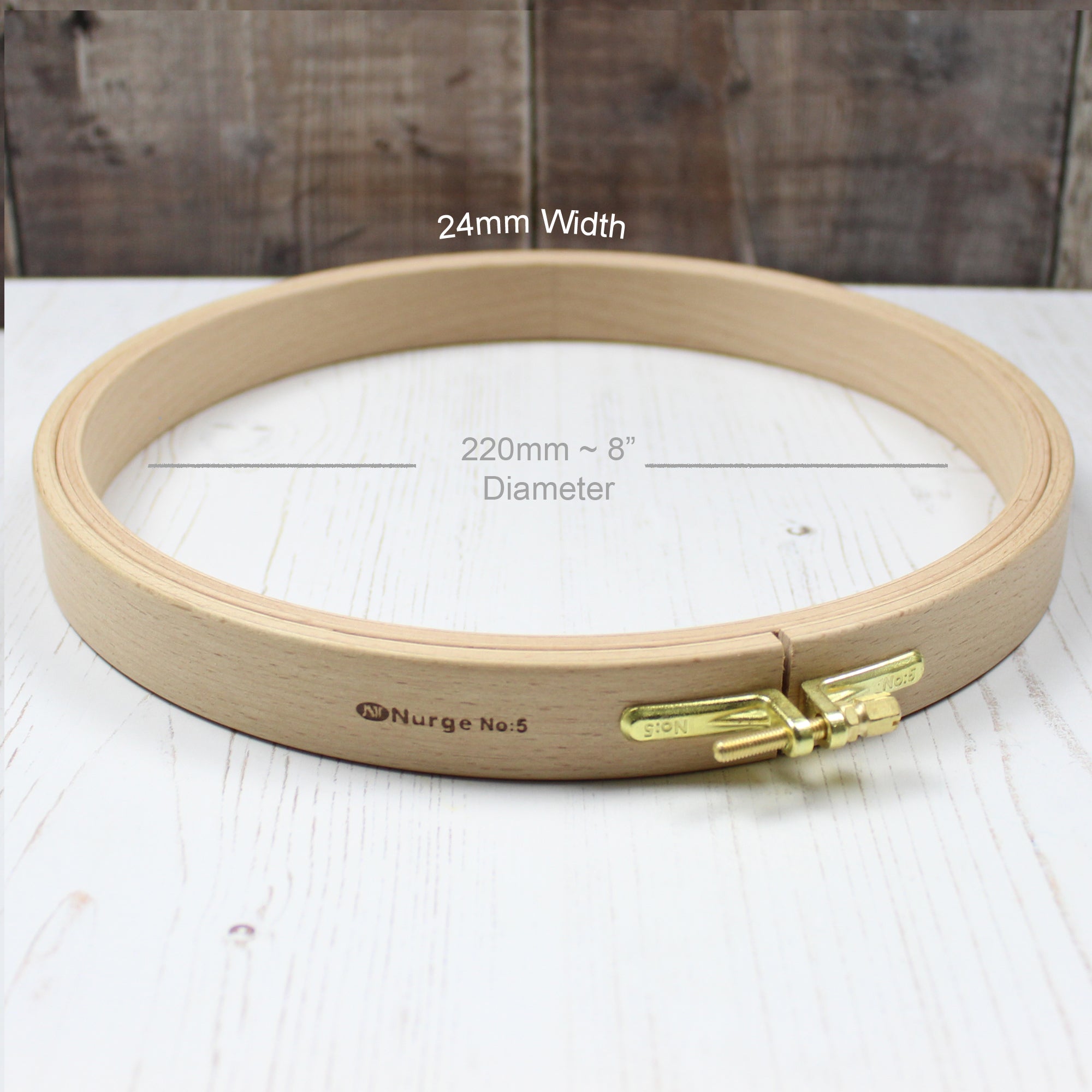 Wooden Embroidery Hoops 24mm Depth