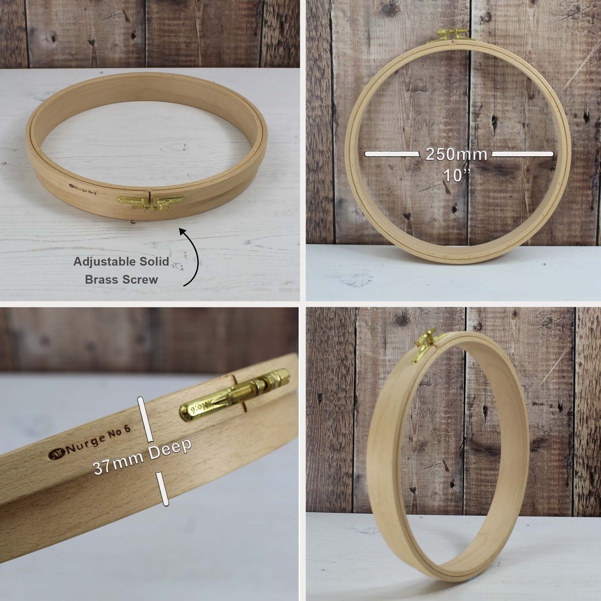 Wooden Punch Embroidery Hoops
