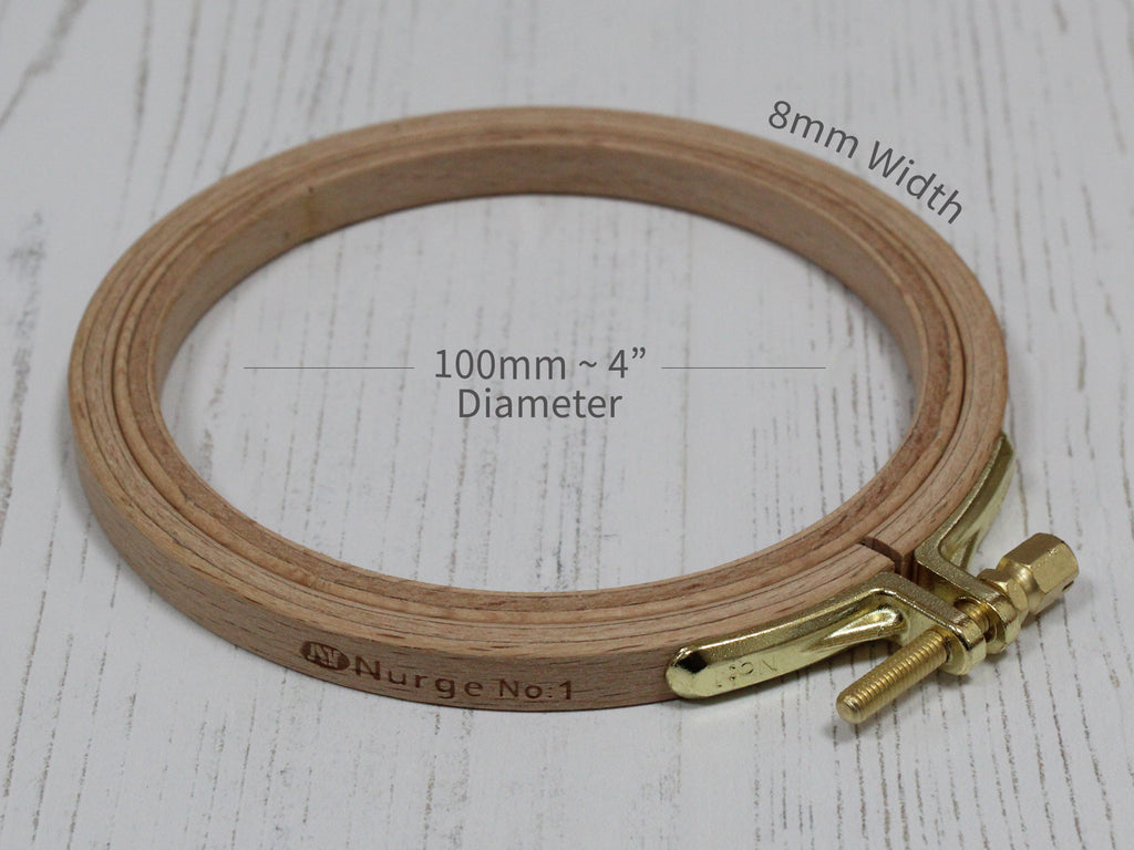Wooden Embroidery Hoops 8mm Depth