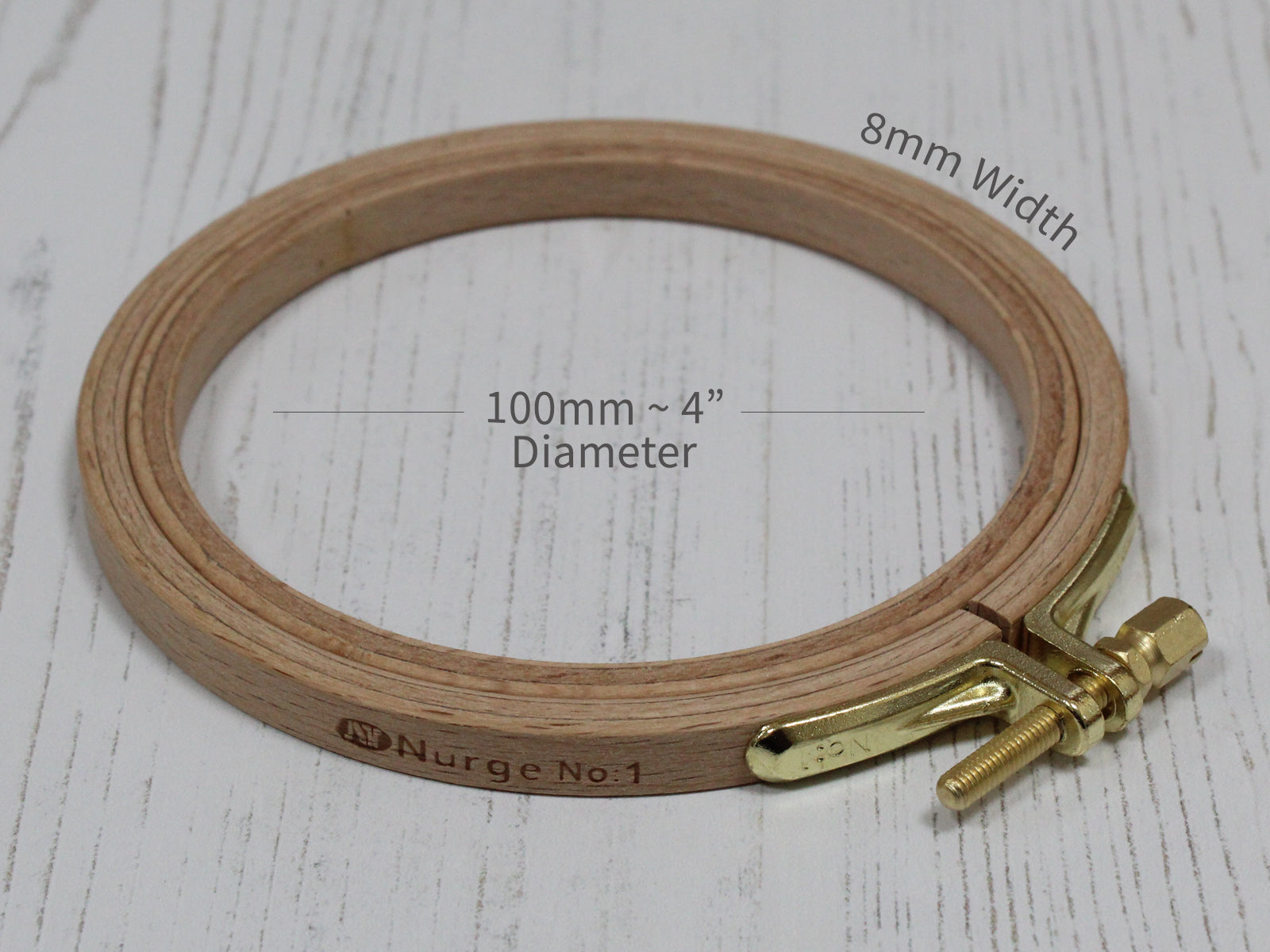 Wooden Embroidery Hoops 8mm Depth