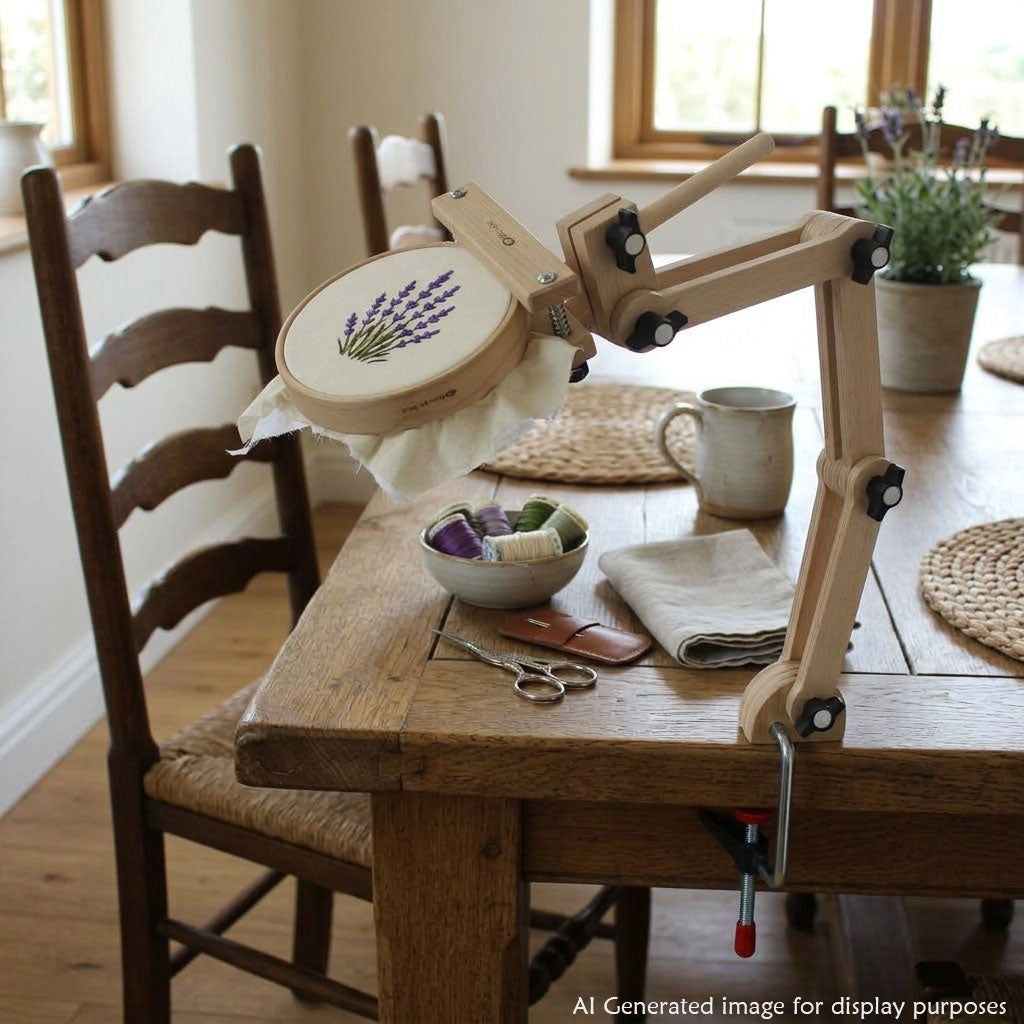 Table Mount Embroidery Stand with 360° Swivel Head 190-16