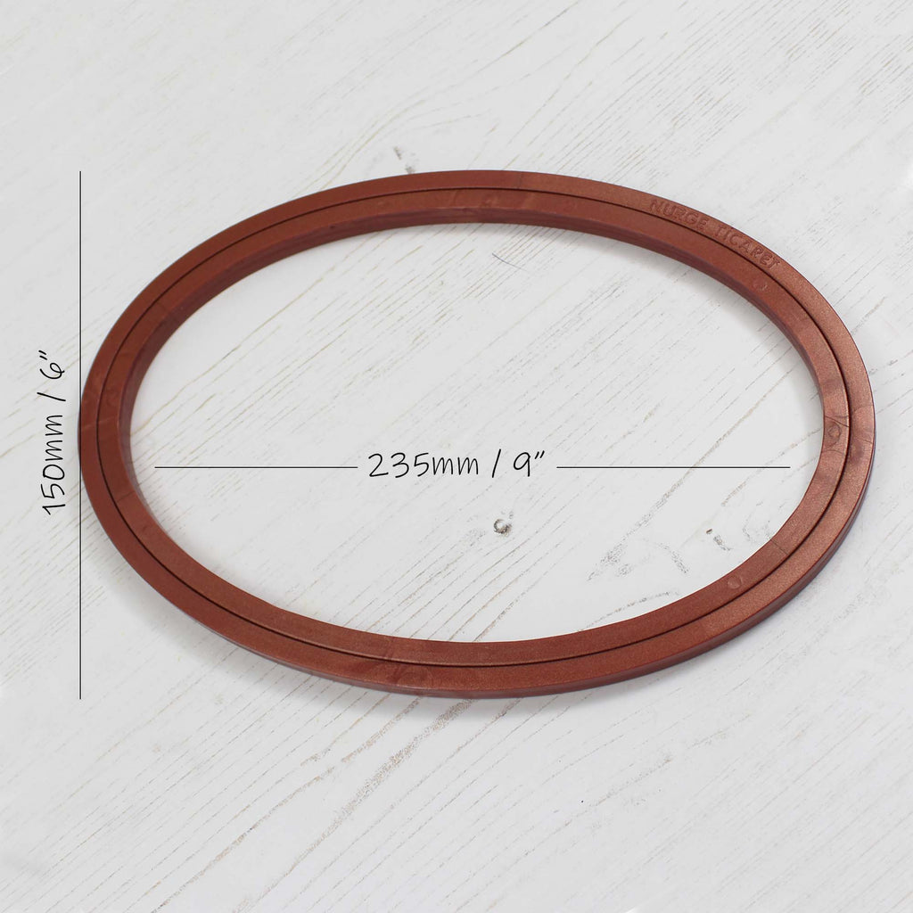 Plastic Wood Effect Oval Embroidery Hoop