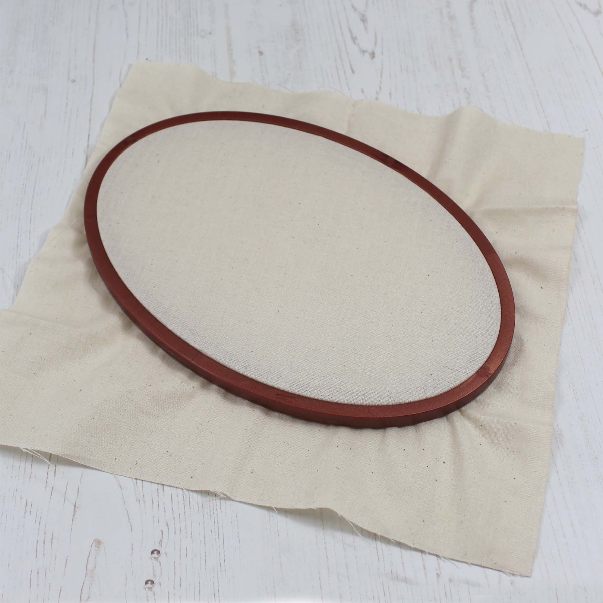 Plastic Wood Effect Oval Embroidery Hoop