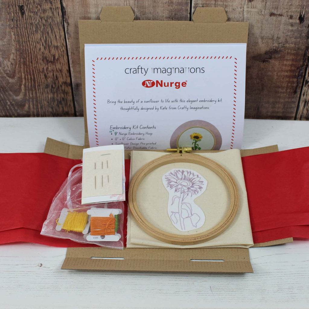 Sunflower Beginner Embroidery Kit