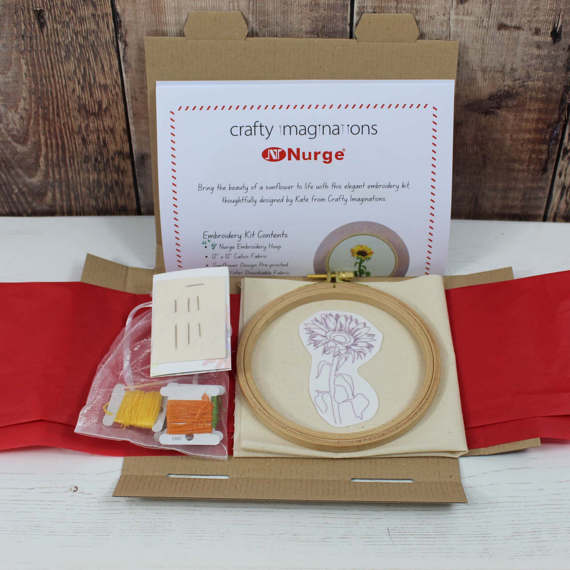 Sunflower Beginner Embroidery Kit