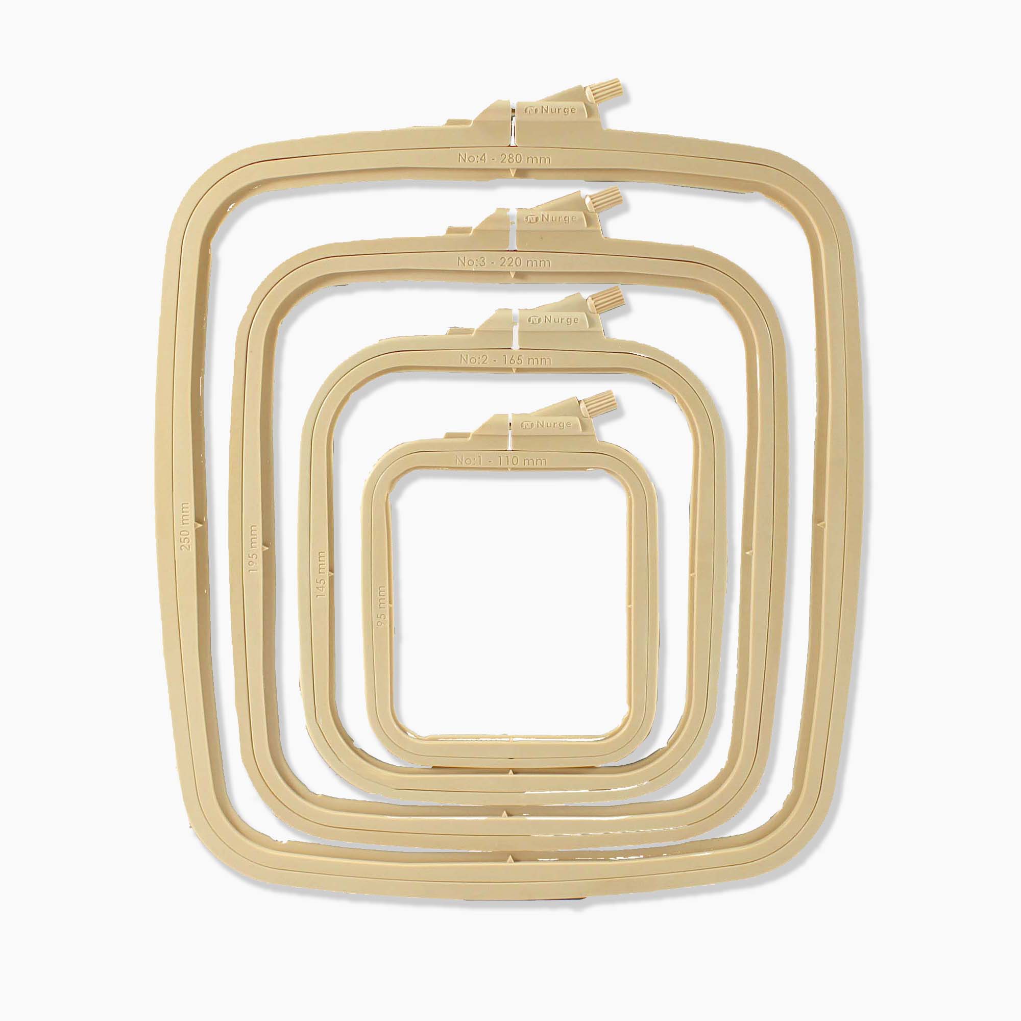 Caramel Plastic Rectangular Frames