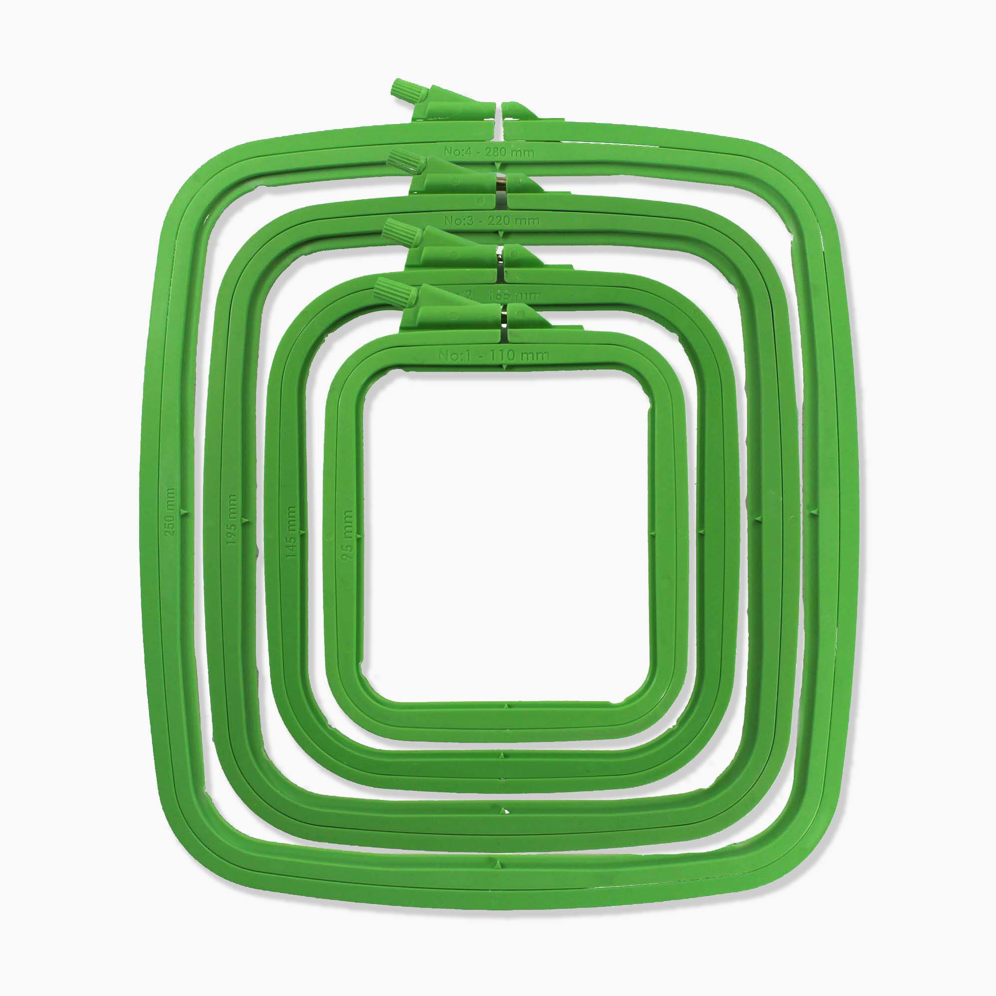 Green Plastic Rectangular Frames