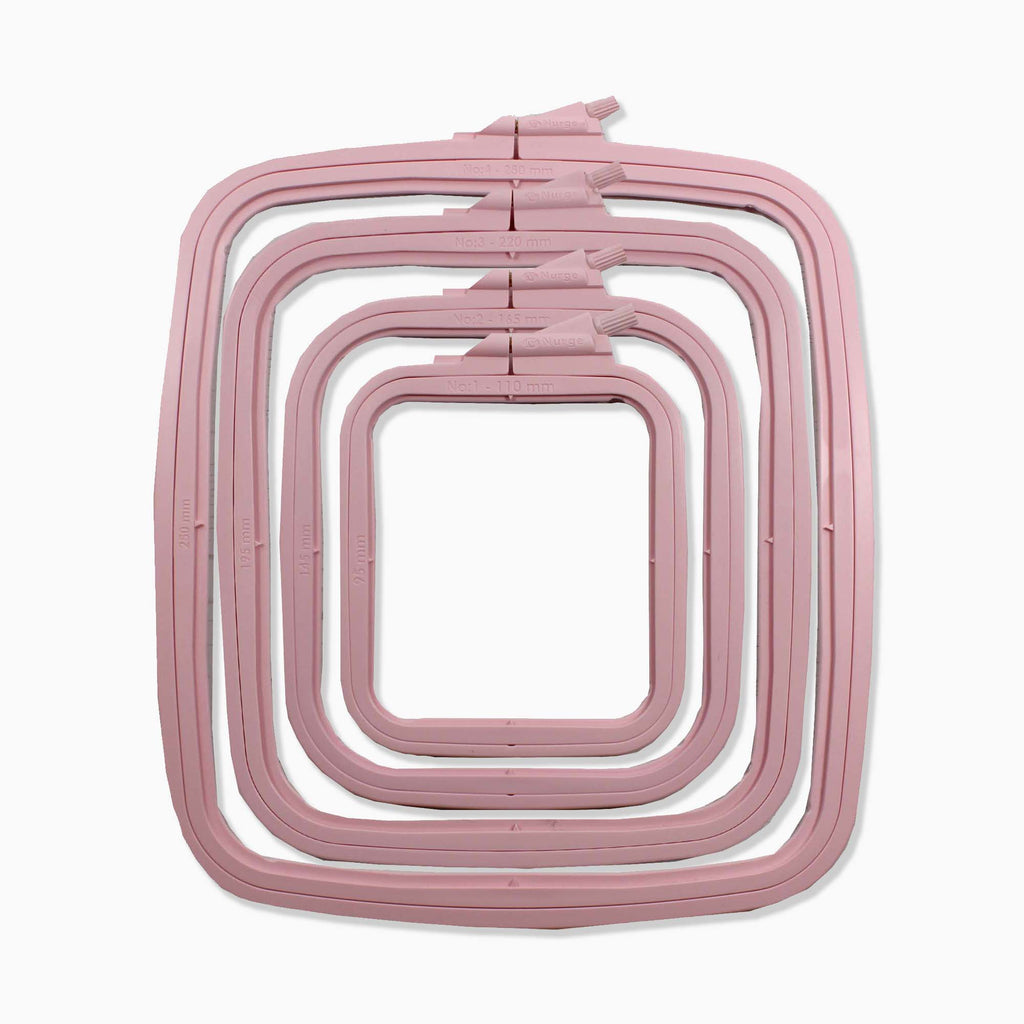Pink Plastic Rectangular Frames