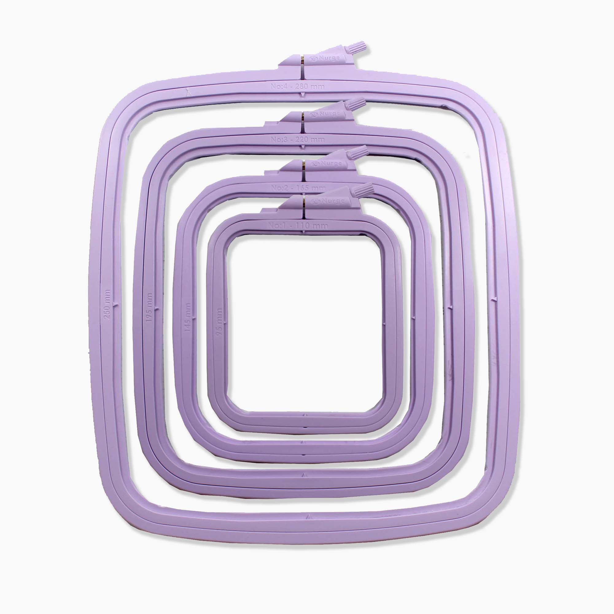 Lilac Plastic Rectangular Frames