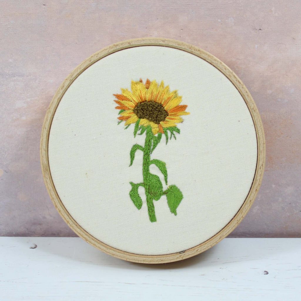Sunflower Beginner Embroidery Kit