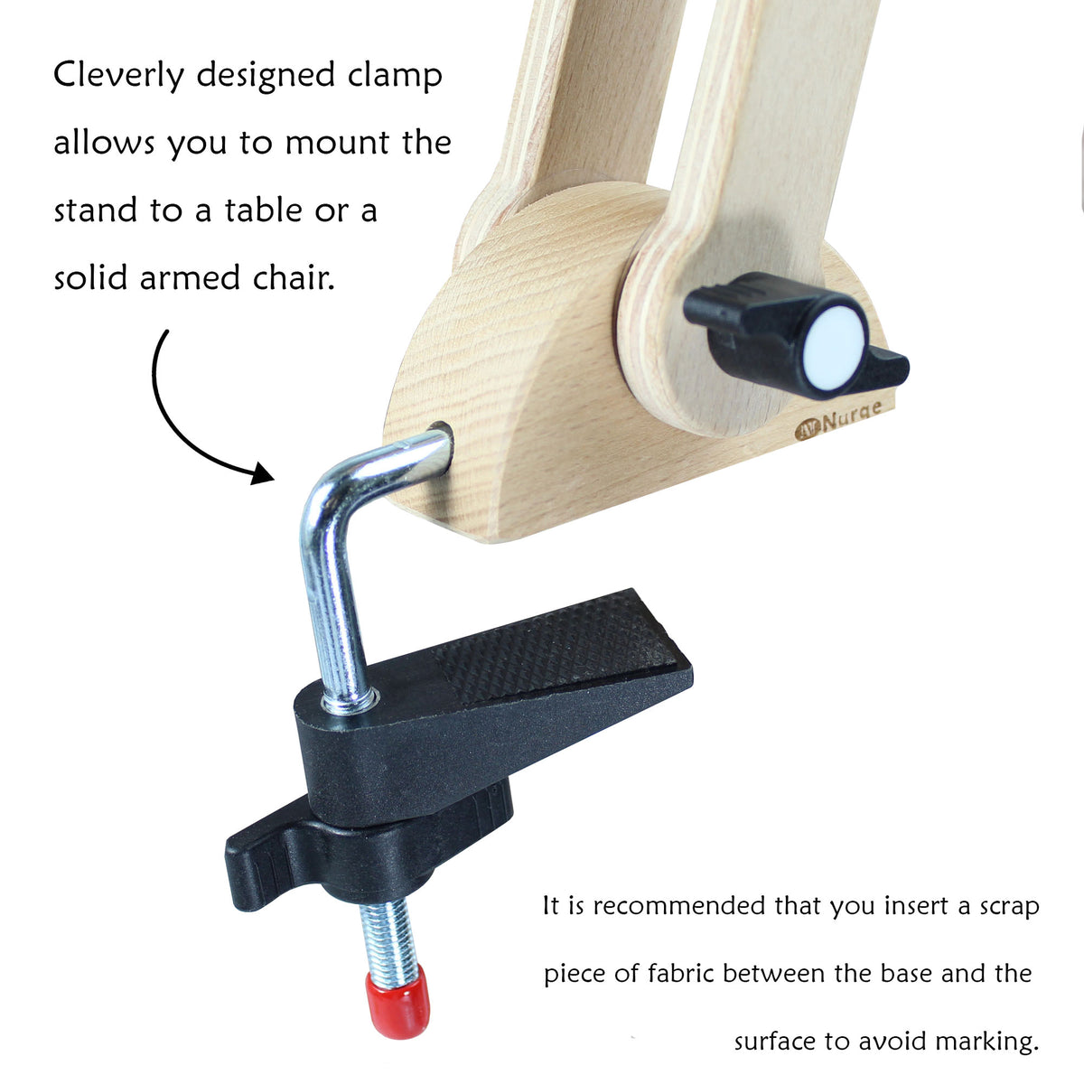 Table Mount Embroidery Stand with 360° Swivel Head 190-16