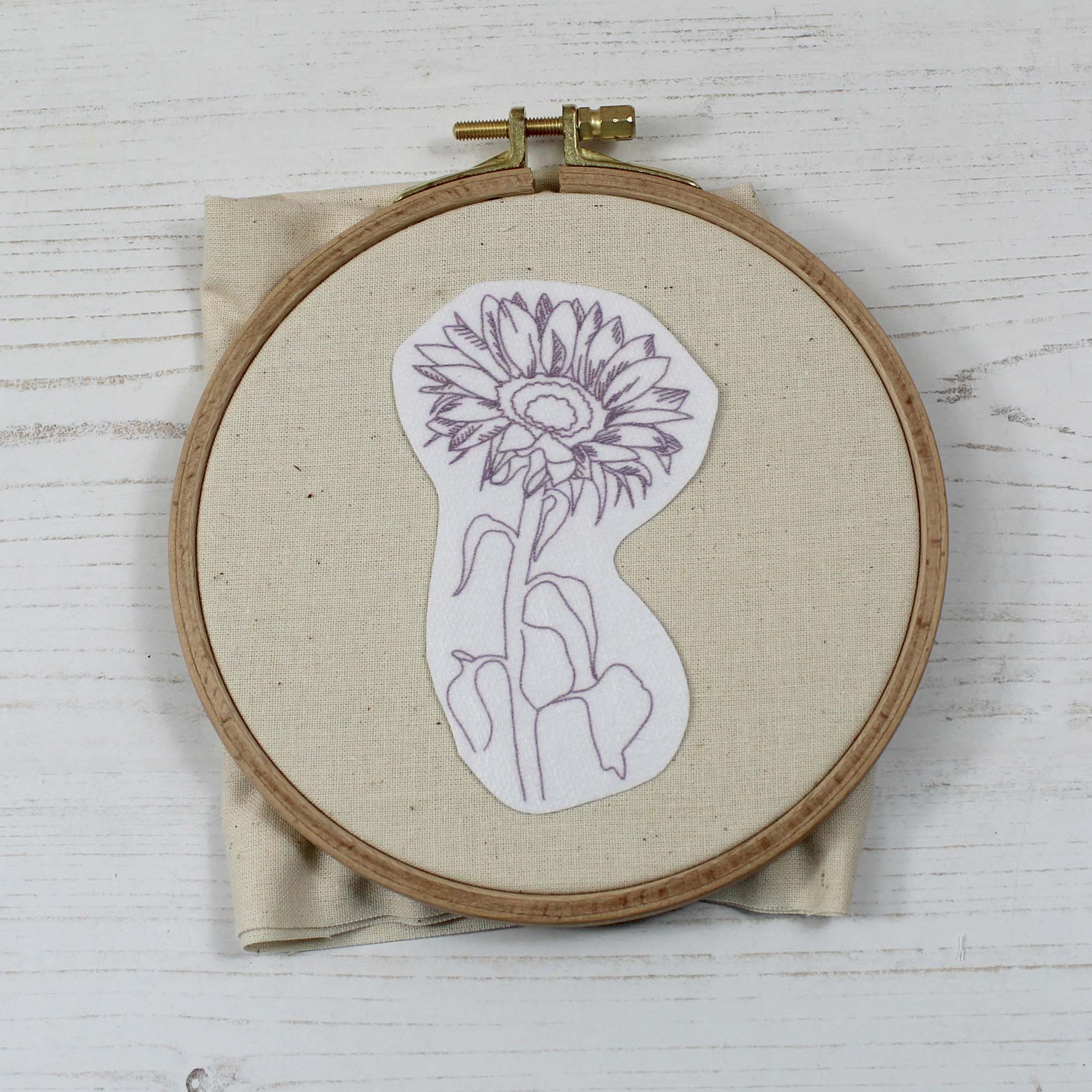 Sunflower Beginner Embroidery Kit